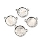 Плоские круглые сплавные коннекторы кабошоны, Настройки подвески кабошон, без кадмия и без свинца