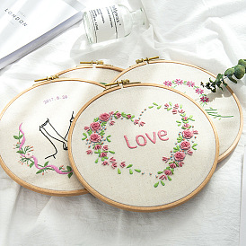 Embroidery diy handmade material package cross stitch simple beginner Su embroidery home decoration