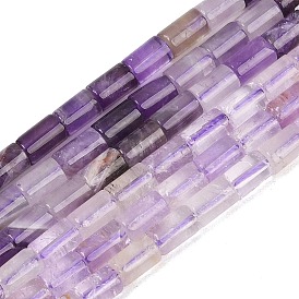 Природный аметист нитей бисера, колонка, граненые