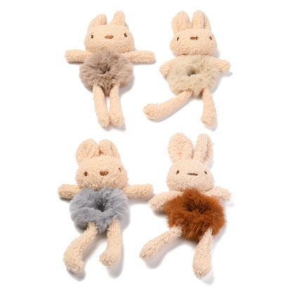 Plush Rabbit Elastic Hair Rope Hairband, Ponytail Holder Hair Accessories