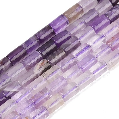 Природный аметист нитей бисера, колонка, граненые