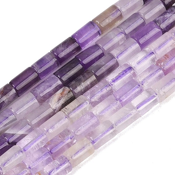Природный аметист нитей бисера, колонка, граненые
