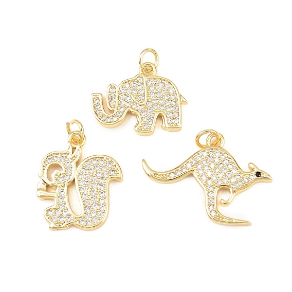 Латунные микро проложить кубического циркония подвески, долговечный, стойки покрытие, без свинца и без кадмия, с целью перехода в кольце, реальный 18 k позолоченный