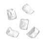 Transparent Resin Cabochons, Water Ripple Cabochons, Rectangle