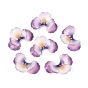 Heat Shrink Acrylic Bead Caps, 3-Petal Flower