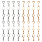 48 pièces 6 styles curseurs de fermeture éclair en alliage avec breloque ronde, pour accessoires de housses à vêtements