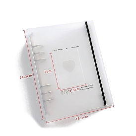 Un mini album photo en plastique 5 un protège-classeur à anneaux, rectangle