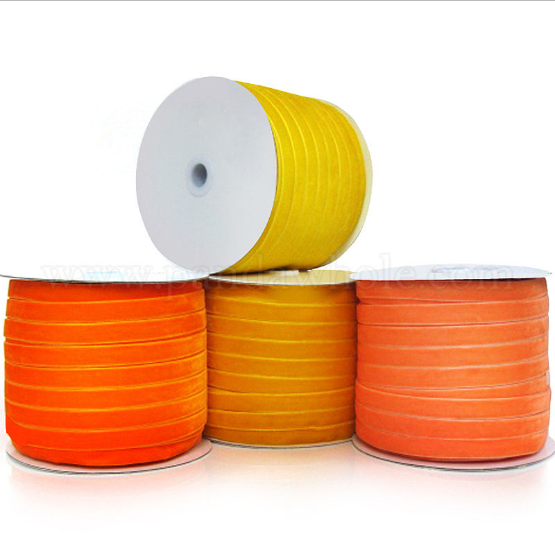 China Factory Single Face Velvet Ribbon 1/2 inch(12.7mm), about  100yards/roll(91.44m/roll) in bulk online 