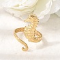304 Stainless Steel Cuff Open Rings for Women, Sea Horse