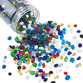 Glass Beads, No Hole/Undrilled, Nuggets