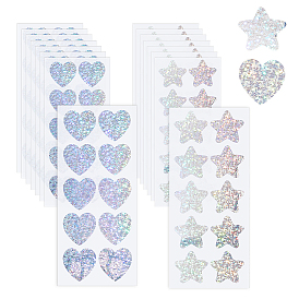 60шт. 2 стили glasindi бумажные наклейки с картинками, лазерные наклейки