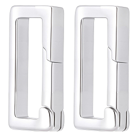 20шт. латунные пружинные кольца-затворы, прямоугольные