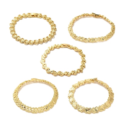 Браслеты из латуни с покрытием стойки, реальный 18 k позолоченный, долговечный, без свинца и без кадмия