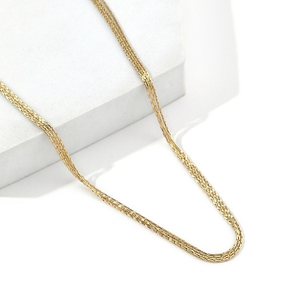 201 Stainless Steel Coreana Chains Multi Layered Necklaces for Women