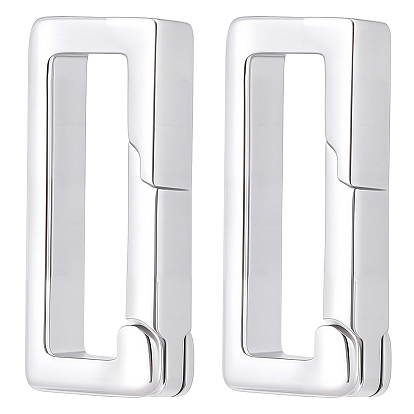 20шт. латунные пружинные кольца-затворы, прямоугольные