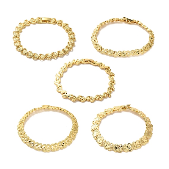 Браслеты из латуни с покрытием стойки, реальный 18 k позолоченный, долговечный, без свинца и без кадмия