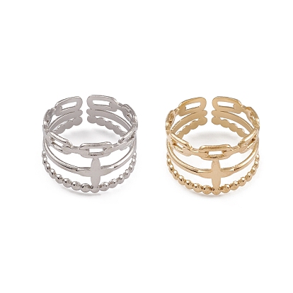 304 тройная линия из нержавеющей стали с перекрестными манжетами для женщин