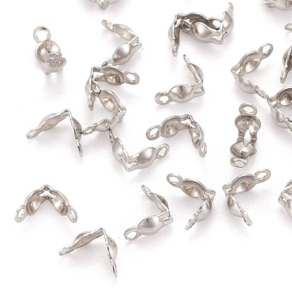Stainless Steel Bead Tips, Calotte Ends, Clamshell Knot Cover