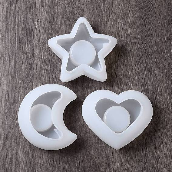 Силиконовые формы для подсвечников, для изготовления свечей