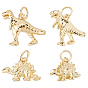 10 шт. 2 латунные подвески с покрытием в виде стойки, с целью перехода в кольце, динозавр