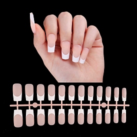 24Pcs 12 Size Plastic False Nail Tips, Full Cover Press On False Nails, Nail Art Detachable Manicure, for Practice Manicure Nail Art Decoration Accessories