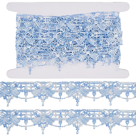 Цветочная вышивка пришитые полиэстеровые ленты нашивки, с картонной карточкой