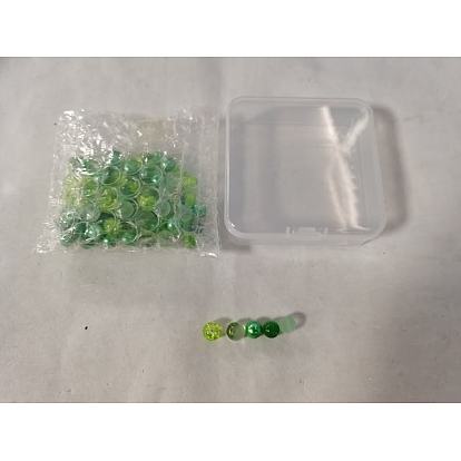 100 Stk. Stränge aus transparenten Milchglasperlen, Runde, für die Herstellung von Perlenschmuck