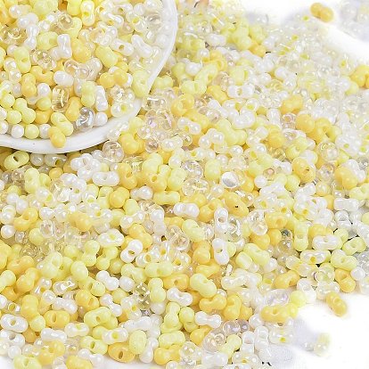 Бисер из стекла , круглое отверстие, арахис