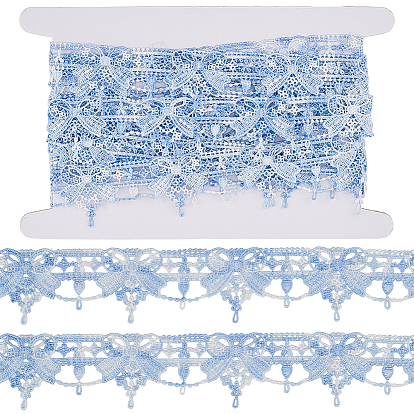 Цветочная вышивка пришитые полиэстеровые ленты нашивки, с картонной карточкой