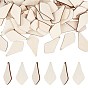 Undyed Wood Piece Big Pendants, Kite