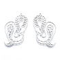 201 Stainless Steel Pendants, Outline Charms, Snake