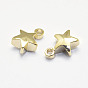 Long-Lasting Plated Brass Charms, Nickel Free, Star