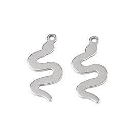 201 Stainless Steel Pendants, Stamping Blank Tag, Snake