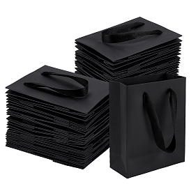 50шт бумажные пакеты, подарочные пакеты, сумки для покупок, свадебные сумки, прямоугольник с ручками