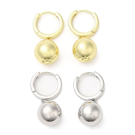 Покрытие стойки, латунный круглый шарик, висячий обруч, rarrings