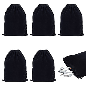 Бархатные мешки на шнуровке, прямоугольный подарочный мешочек