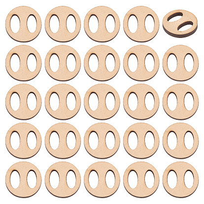 70шт. деревянная пустая помпоновая шаровая съемная пуговица, инструмент для изготовления вязаной шапки, плоско-круглые