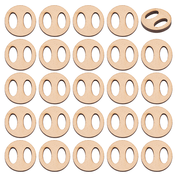 70шт. деревянная пустая помпоновая шаровая съемная пуговица, инструмент для изготовления вязаной шапки, плоско-круглые