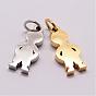 316 Surgical Stainless Steel Pendants, Boy Silhouette Pendants