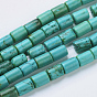 Natural Magnesite Beads Strands, Dyed, Column