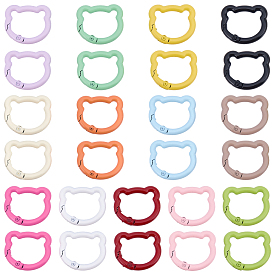 26 шт. 13 цвета краска для выпечки цинковый сплав пружинные затворные кольца, медведь