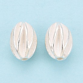 925 шарики стерлингового серебра, гофрированный овал