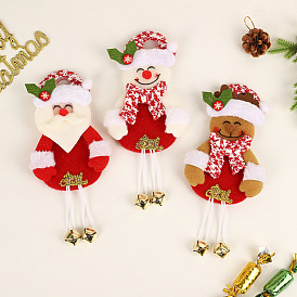 Christmas pendant ornaments cartoon Santa Claus elk ornaments Christmas tree bell backpack mobile phone pendant