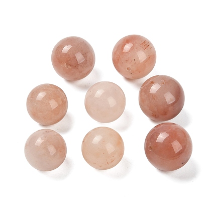 Сферические бусины из натурального золотистого шелка и нефрита Синьцзяна, круглые