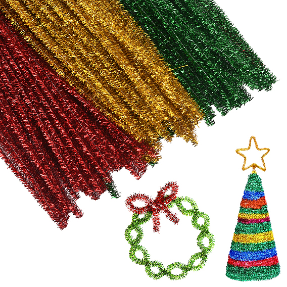 100шт 3цвета плюшевые палочки своими руками, стебли синели, трубочисты, материал для детских поделок