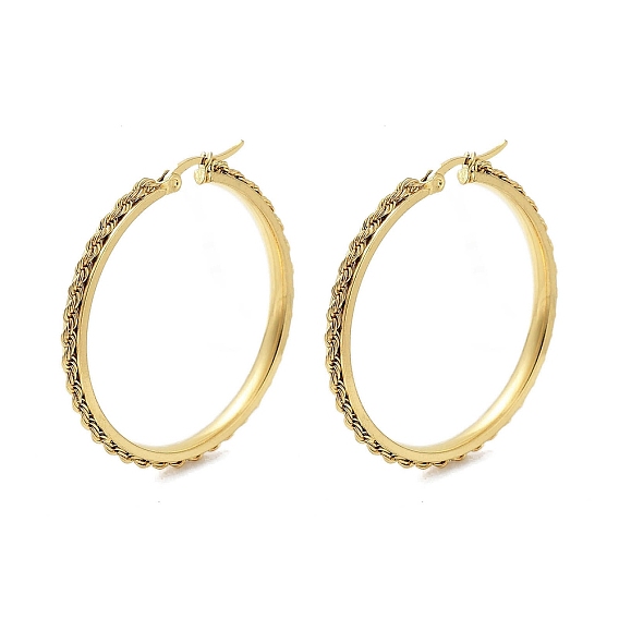 Вакуумное покрытие pvd 202 серьги-кольца из нержавеющей стали, с 304 штифтов из нержавеющей стали