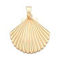 Plating Alloy Big Pendants, Shell Shape Charms, Lead Free & Nickel Free & Cadmium Free
