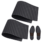 Rectangle Rubber Anti Skid Rubber Shoes Bottom, Wear Resistant Raised Grain Repair Sole Pad for Boots, Leather Shoes