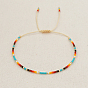 Glass Seed Heishi Braided Bead Bracelet for Women
