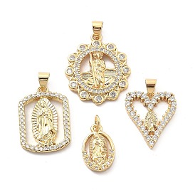 Покрытие стойки латунь с подвесками из фианита, долговечный, без свинца и без кадмия, религия прелести